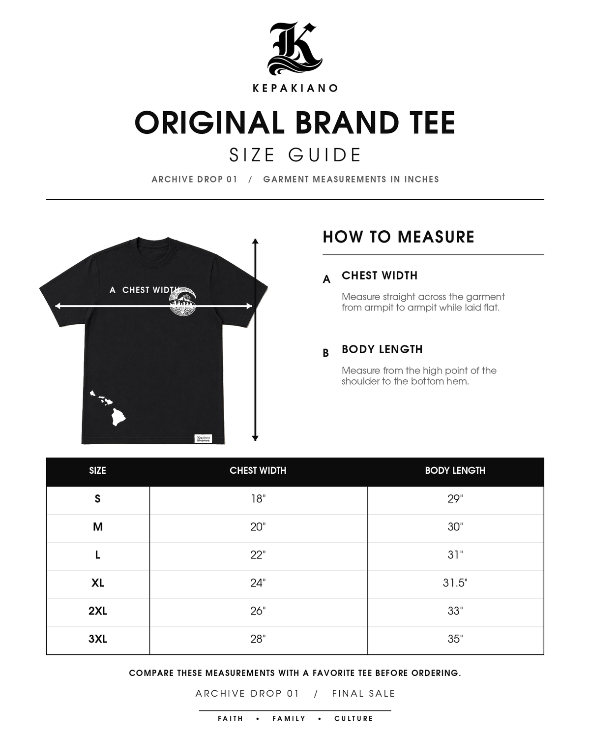 Original Brand Tee - Archive Drop 01